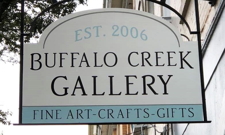 buffalo creek gallery sign